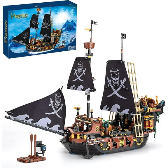 NAYIHOOP Pirate Ship Building Sets Boat Sailboat for Adults Not Compatible with Lego