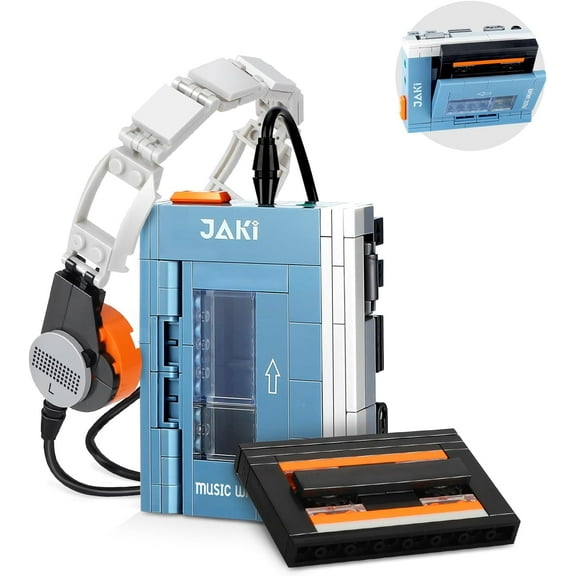 NAYIHOOP Radio Building Sets Retro Music Player with Headphones for Boys Girls Compatible with Lego