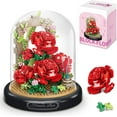 thumbnail image 1 of NAYIHOOP Red Rose Bouquet Building Sets Botanical for Adults Girls Not Compatible with Lego, 1 of 7