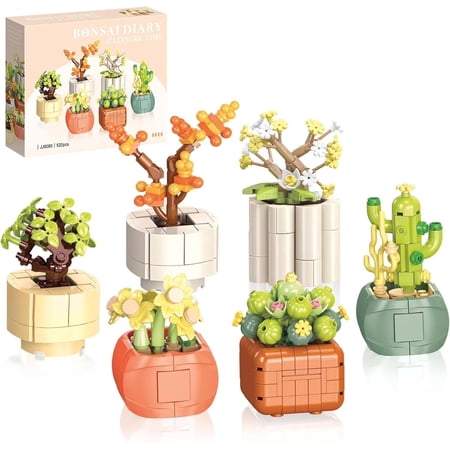 NAYIHOOP Succulent Flowers Building Sets Compatible with Lego for Adult