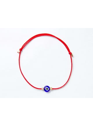 5Pcs Turkish Evil Eye Lucky Kabbalah Red String Bracelet Kit Adjustabl