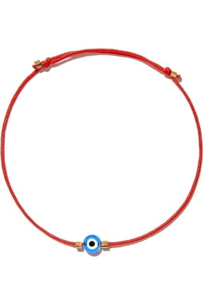- Handmade Adjustable Evil Eye Jewelry - Red String Light Blue Evil Eye Bracelet - Kabbalah Protection - Spiritual Bracelet - Luck Amulet for Women, Men, Girls, Boys, Family & Friends