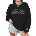thumbnail image 1 of NAZENTI Embroidered Mama Sweatshirt, Mothers Day Sweatshirt Gifts for Mom Mama, Embroidered Crewneck Sweatshirt for Women, 1 of 6