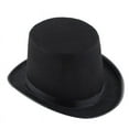 thumbnail image 1 of NAZISHW Black Felt Top Hat for Men Vintage Magician Hats formal Costume Accessory Adult Top Hat Bowler Top Hat Fancy Dress Costume (Black,One Size), 1 of 5