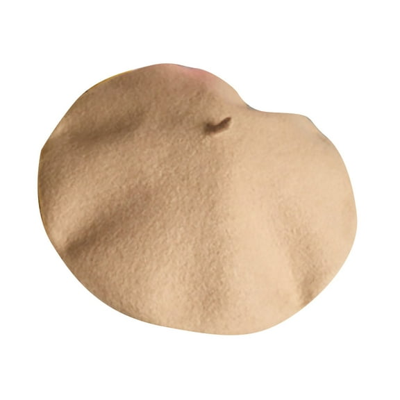 NAZISHW Classic Berets for Girls Solid Color Beret Hat Wool Hat Retro Children Painters Hat Cap Kids Breathable Lightweight Beret Hats (Beige,One size)