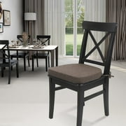 NAZISHW Dining Chair Cushion Kitchen Chair Cushion Room Seat Indoor Seat U Shaped Non Slip Strap Tied Linen Cushion