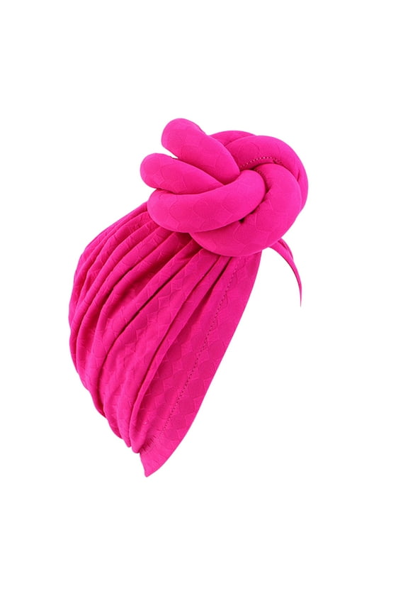 Hair Wrap for Women Solid Color Stretch Head Scarf Hat Cap Hair Scarf Breathable Lightweight Turban Head Wrap Turban Hats Headwear (Hot Pink,One Size)