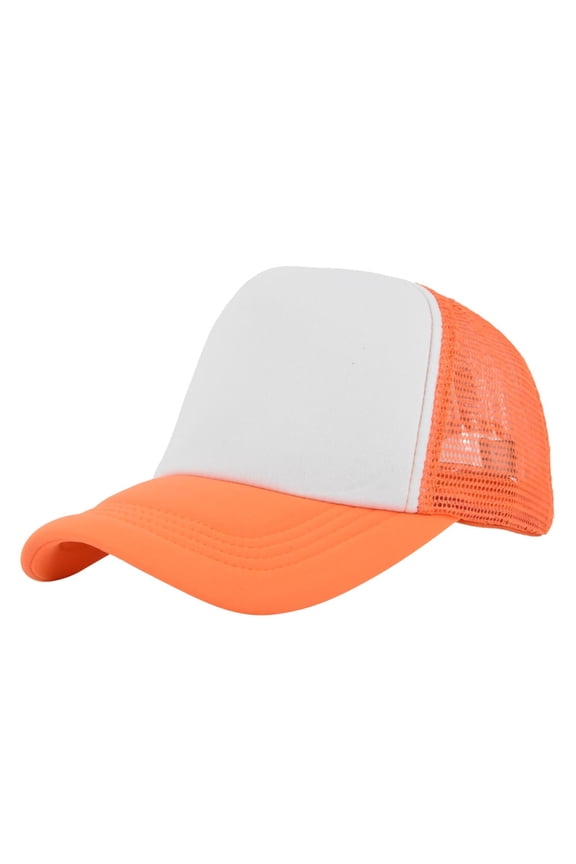 Unisex Quick Drying Baseball Cap Mesh Adjustable Sun Hat for Men and Women Casual Outdoor Sports Running Hat Trucker Hats Dad Hat (Orange,One Size)
