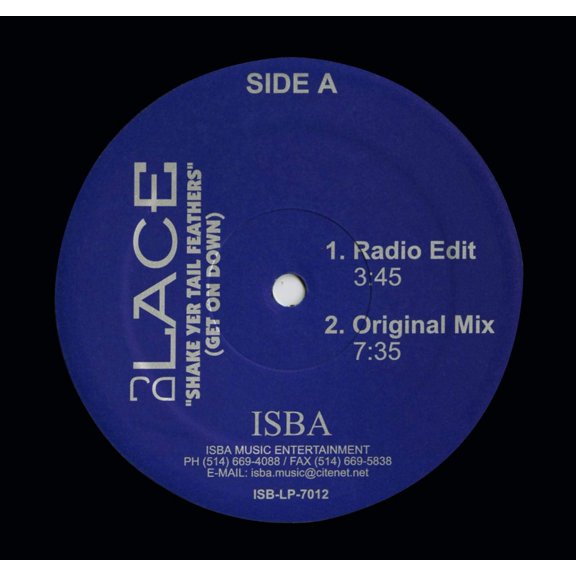 DJ LACE- Shake Yer Tail Feathers (Get On Down) (4 mixes) - vinyl records