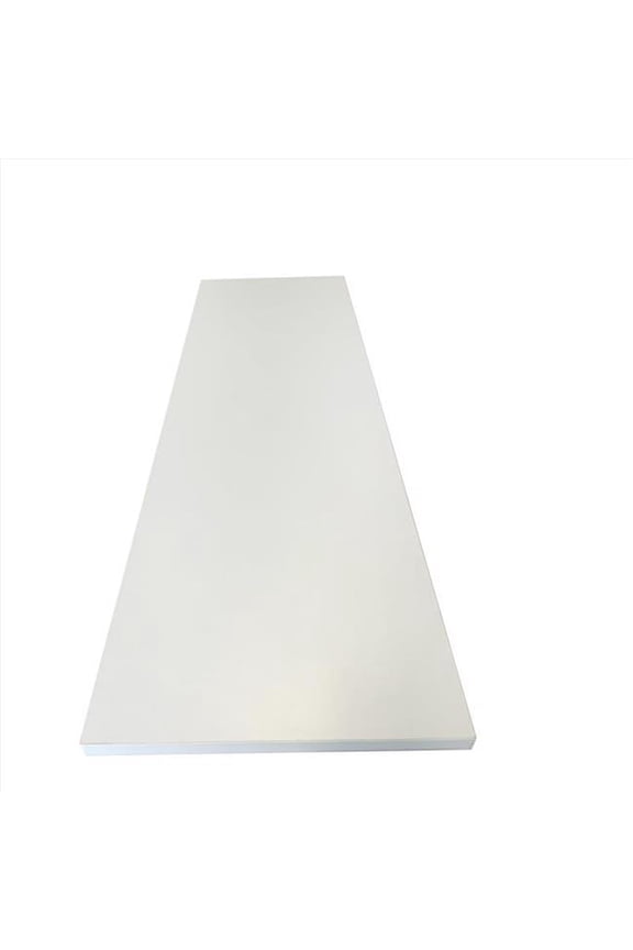 0.63 in. H X 11.8 in. W X 36 in. D White Wood Shelf Board