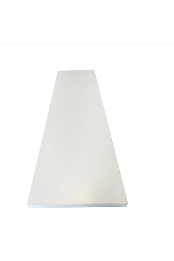 5058615 0.63 x 11.8 x 47.6 in. Wood Shelf Board, White - Pack of 5