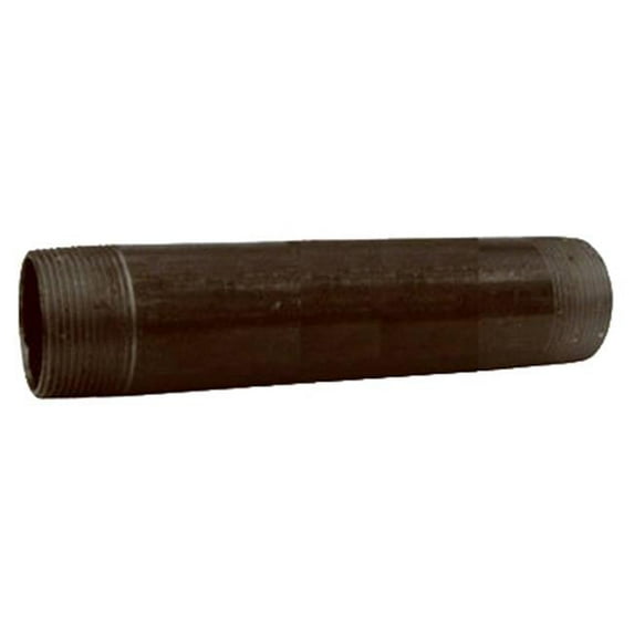 NB-0350 0.38 x 5 in. Black Nipple
