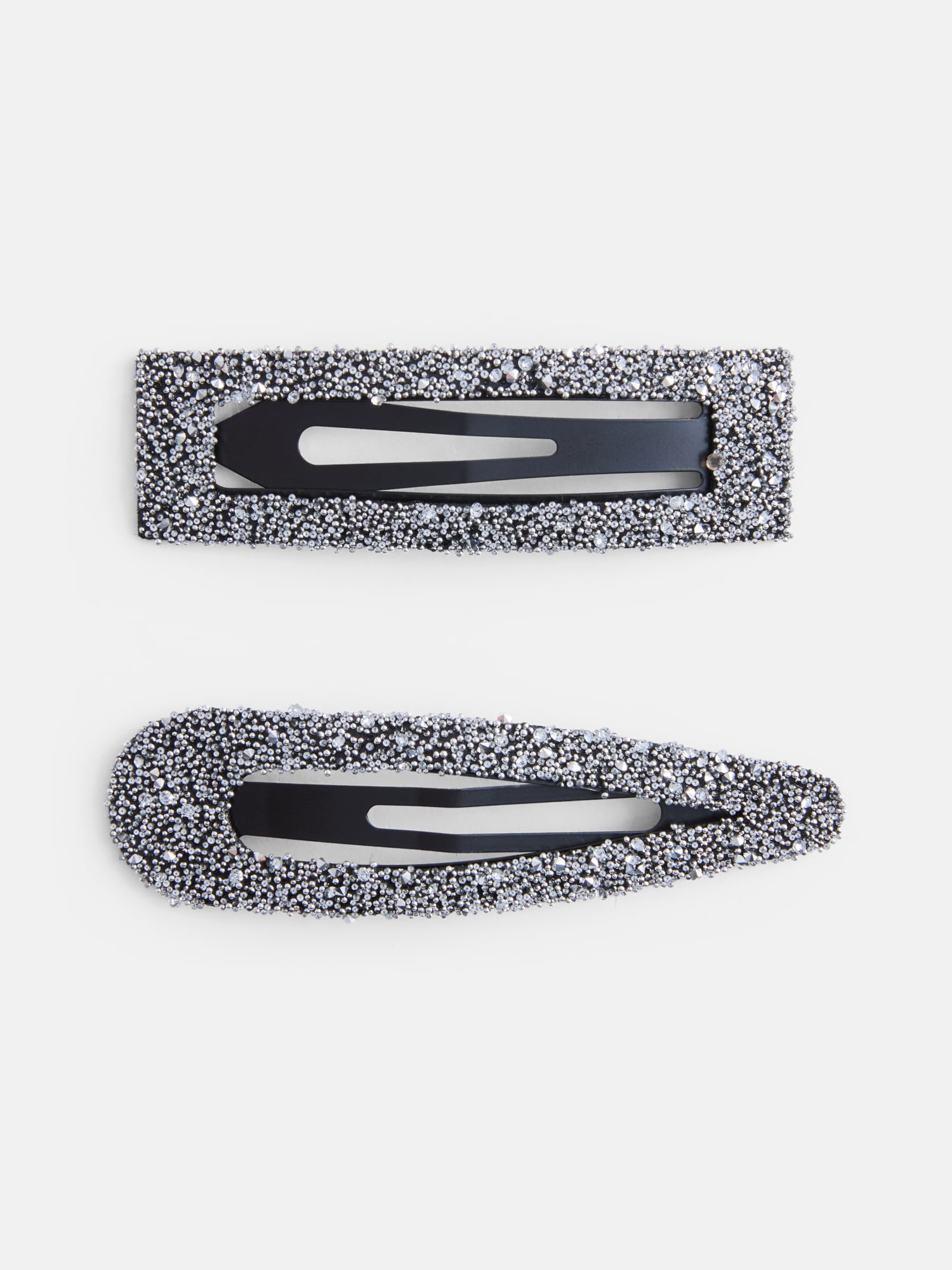 No Boundaries Chunky Glitter Hair Clip Set, 2-Piece, Women's