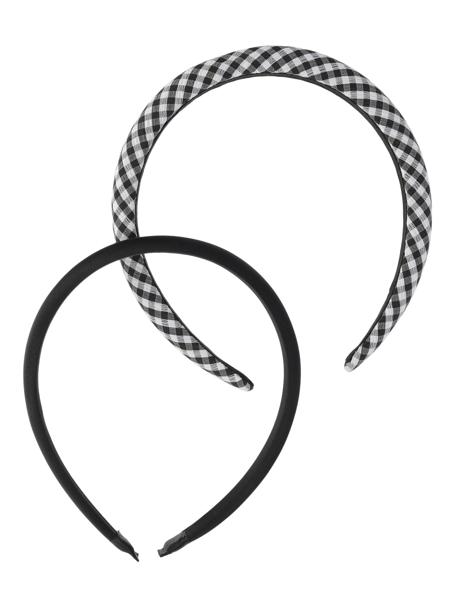 No Boundaries Women's Printed Headband Set, 2-Piece, Black