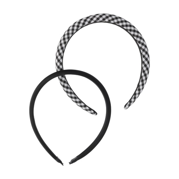 No Boundaries Women's Printed Headband Set, 2-Piece, Black