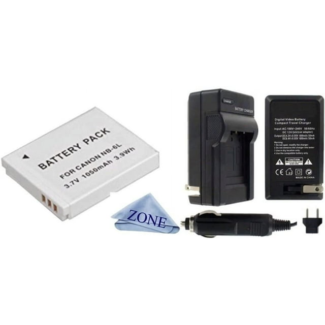 NB6L / NB6LH HighCapacity Replacement Batteries and Charger for