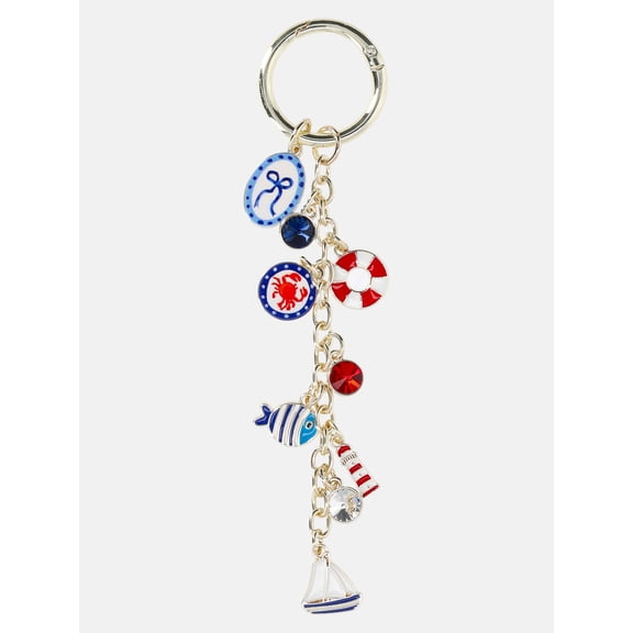 No Boundaries Women's Americana Bag Charm, Nautical