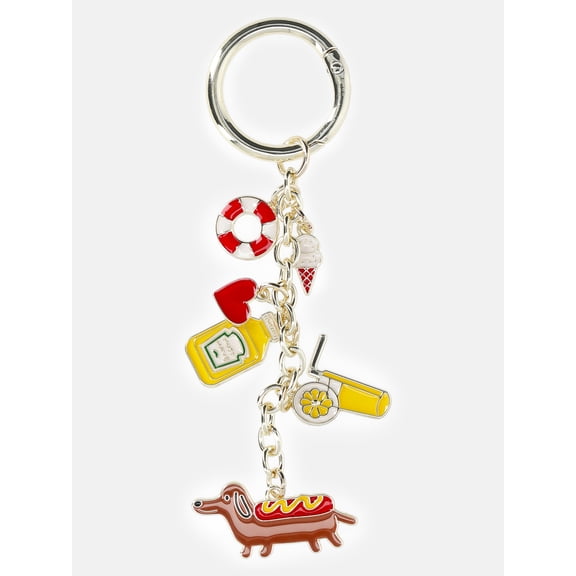 No Boundaries Women's Americana Bag Charm, Hotdog