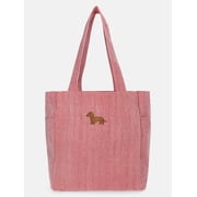 Women's Americana North/South Tote Bag, Red Engineer Stripe