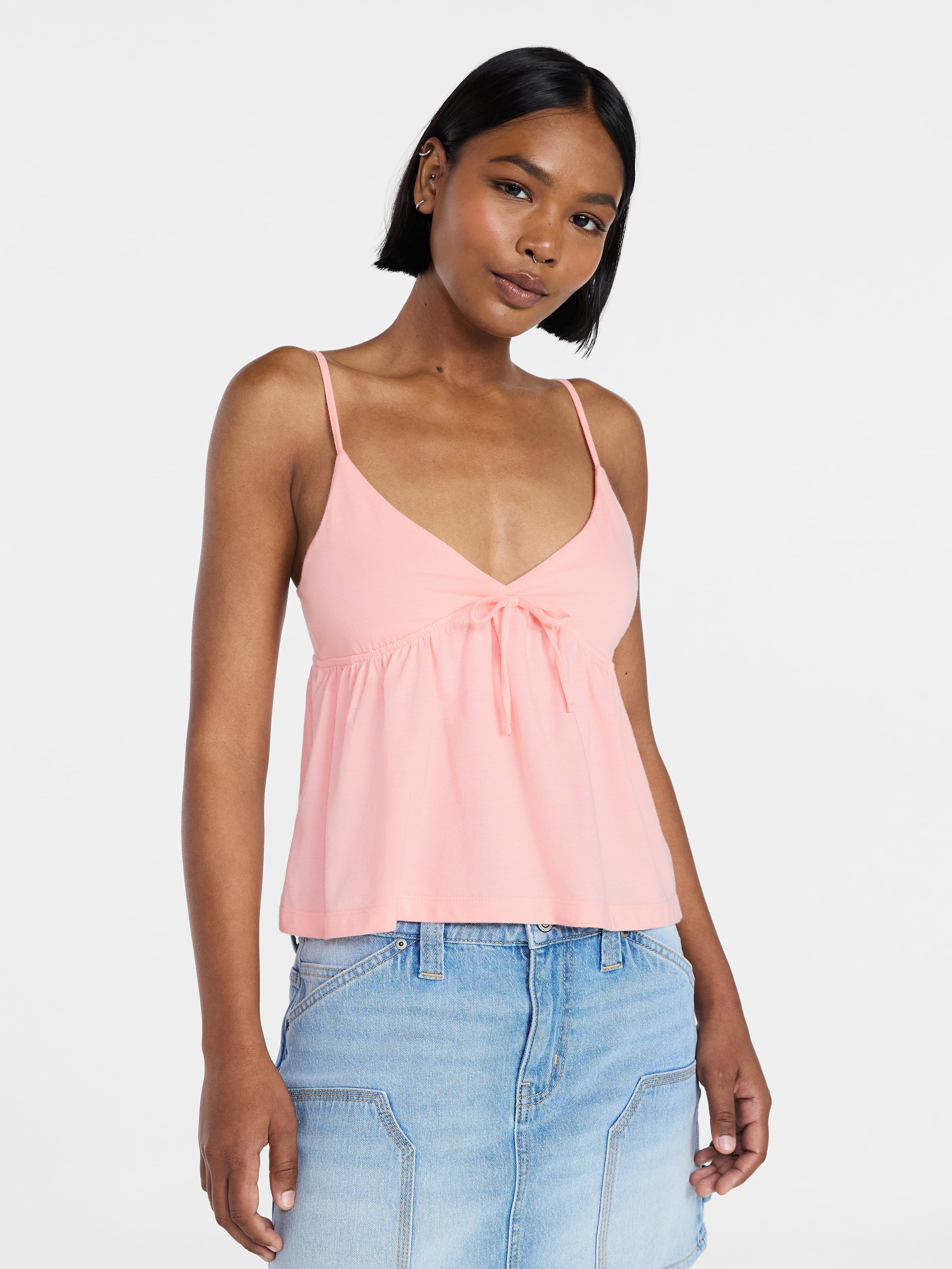 No Boundaries Babydoll Cami Top, Women's XXS-XXL - Walmart.com
