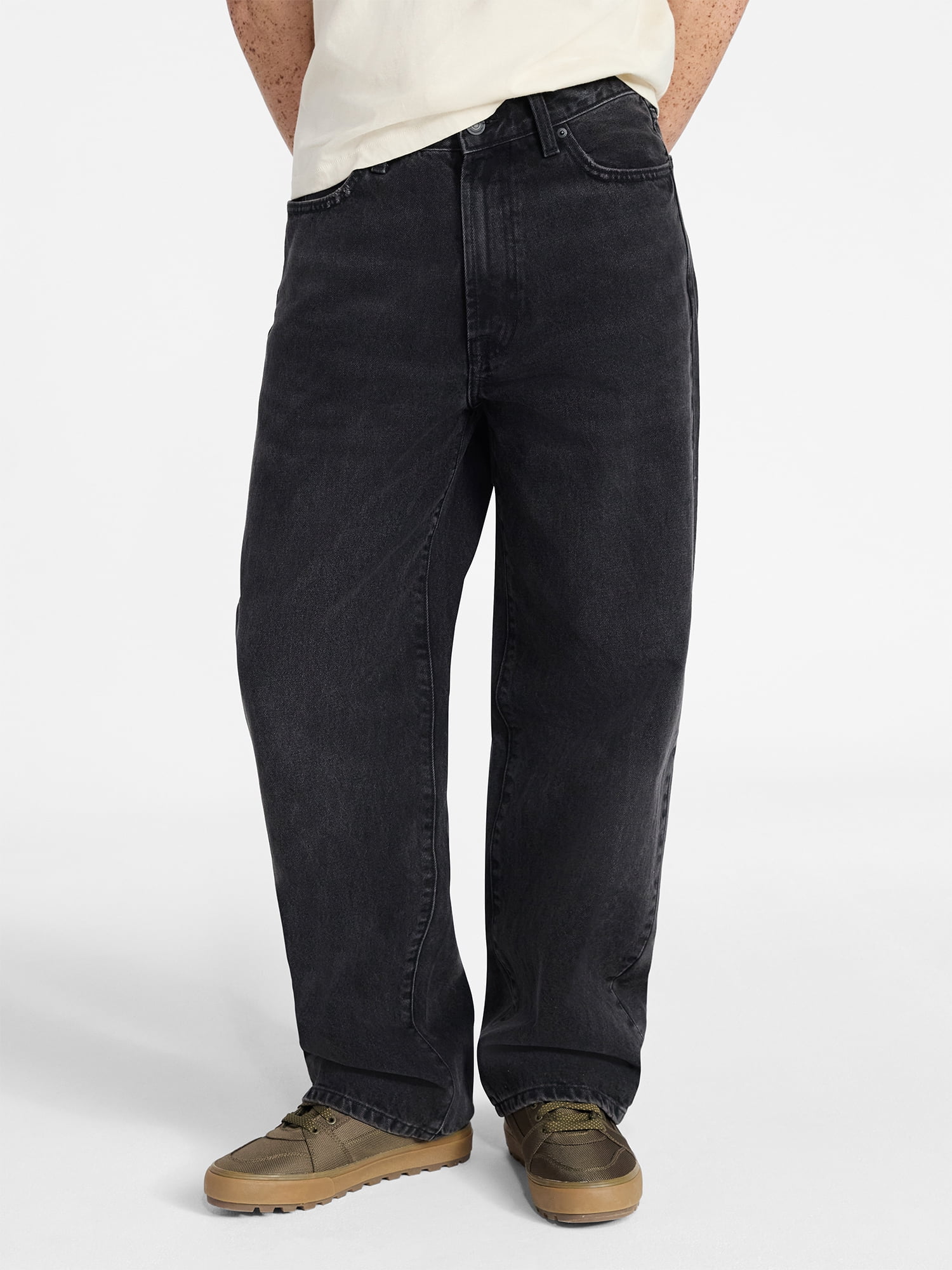 No Boundaries Baggy Fit Jeans, 100% Cotton 14 oz Denim, Men's 28x30-40x32