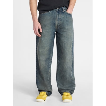 No Boundaries Baggy Fit Jeans, 100% Cotton 14 oz Denim, Men's 28x30-40x32