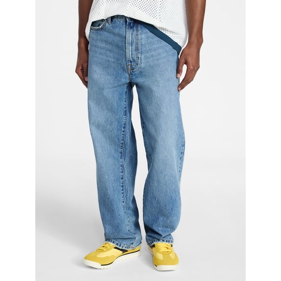 No Boundaries Baggy Fit Jeans, 100% Cotton 14 oz Denim, Men's 28x30-40x32