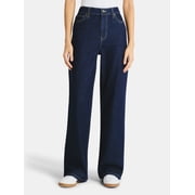 High Rise Baggy Wide Leg Jeans, 32" Inseam, Women's and Women's Plus Sizes XXS-4X