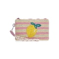 thumbnail image 1 of No Boundaries Women's Beaded Wristlet, Pink Lemon, 1 of 5