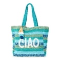 thumbnail image 1 of No Boundaries Women's Ciao Beach Tote Bag, Blue Ciao, 1 of 5
