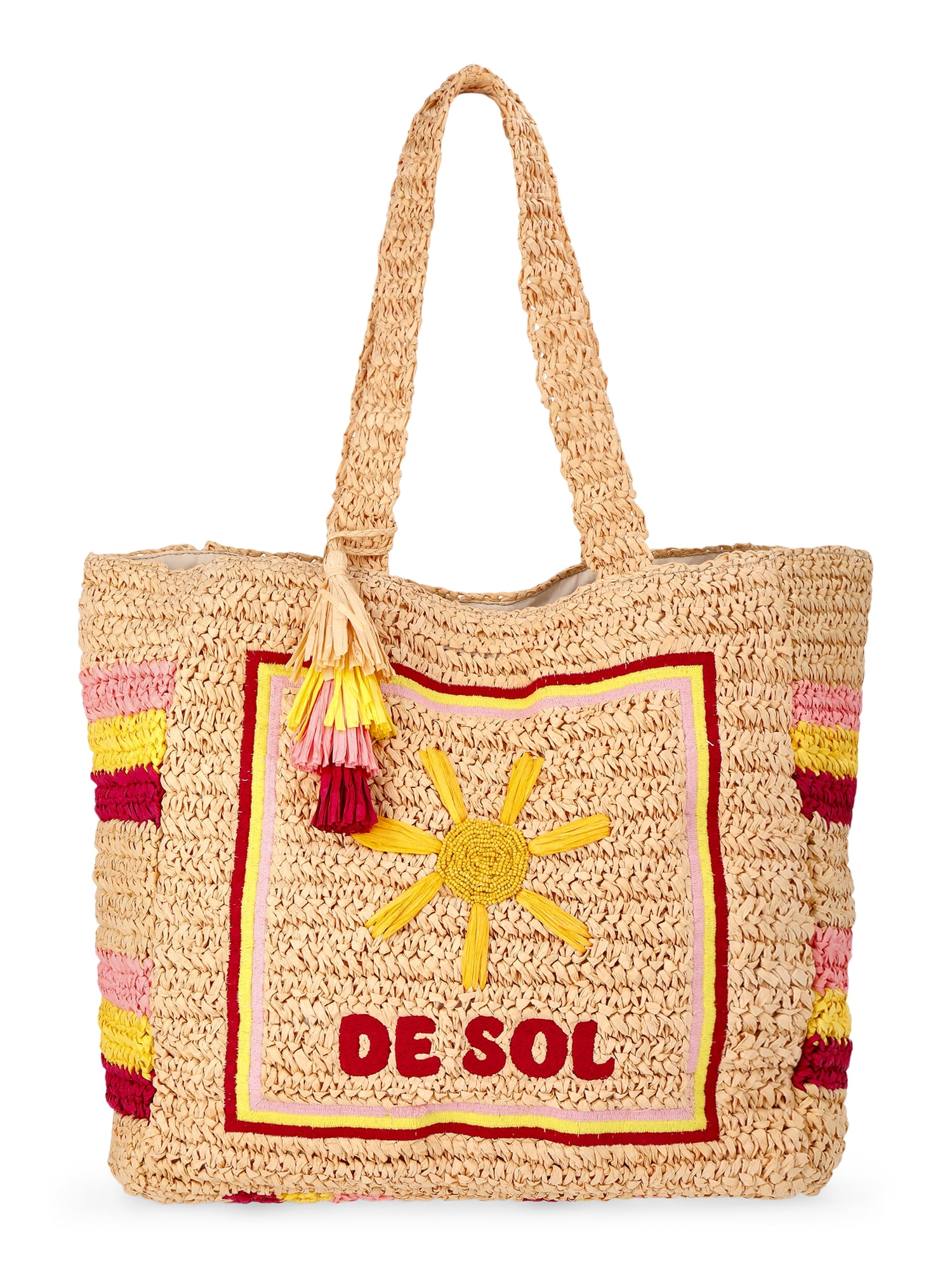 No Boundaries Women's De Sol Beach Tote Bag, Multi Del Sol