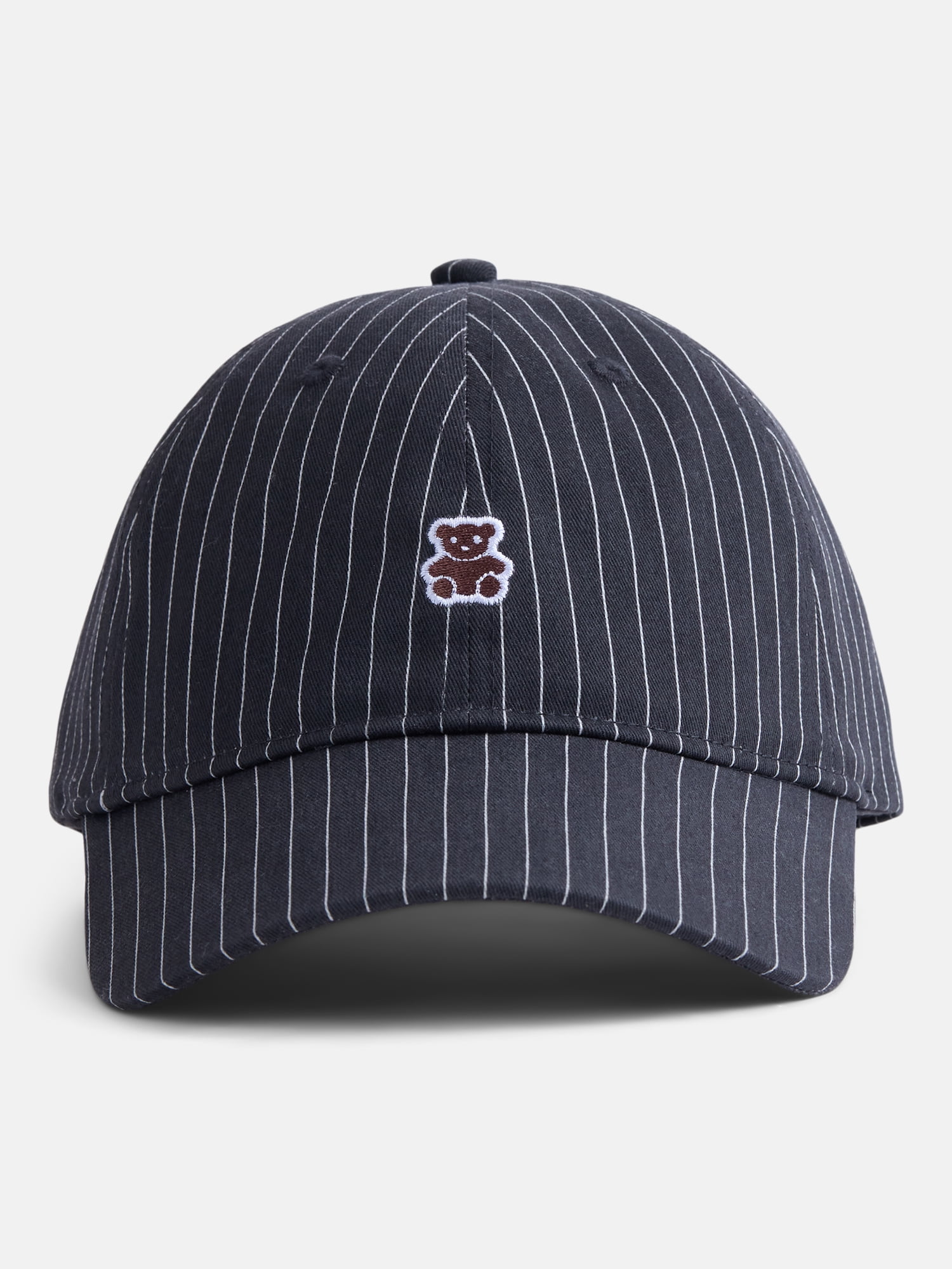 No Boundaries Fashion Baseball Hat, Gray, Teddy Bear