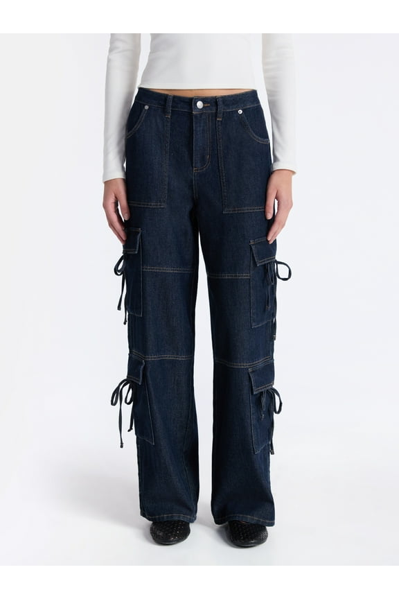 Bow Cargo Jeans, 30.5” Inseam, Women's
