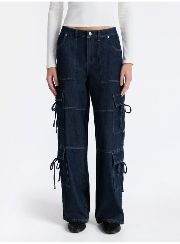 Bow Cargo Jeans, 30.5” Inseam, Women's