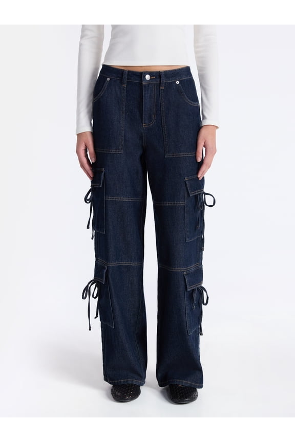 Bow Cargo Jeans, 30.5” Inseam, Women's
