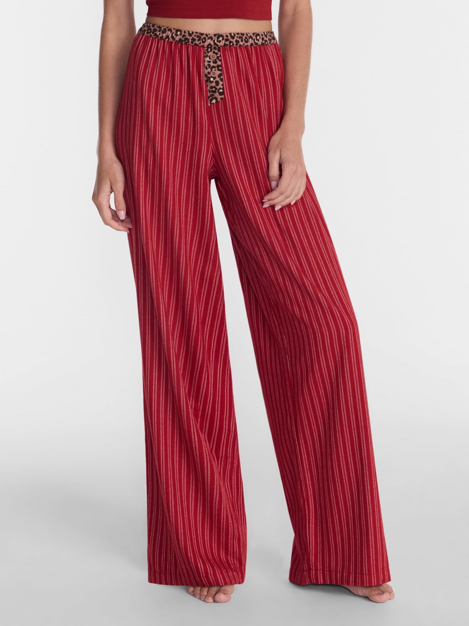 No Boundaries Print Boxer Sleep Pants, 31" Inseam, Women's XS-XXL