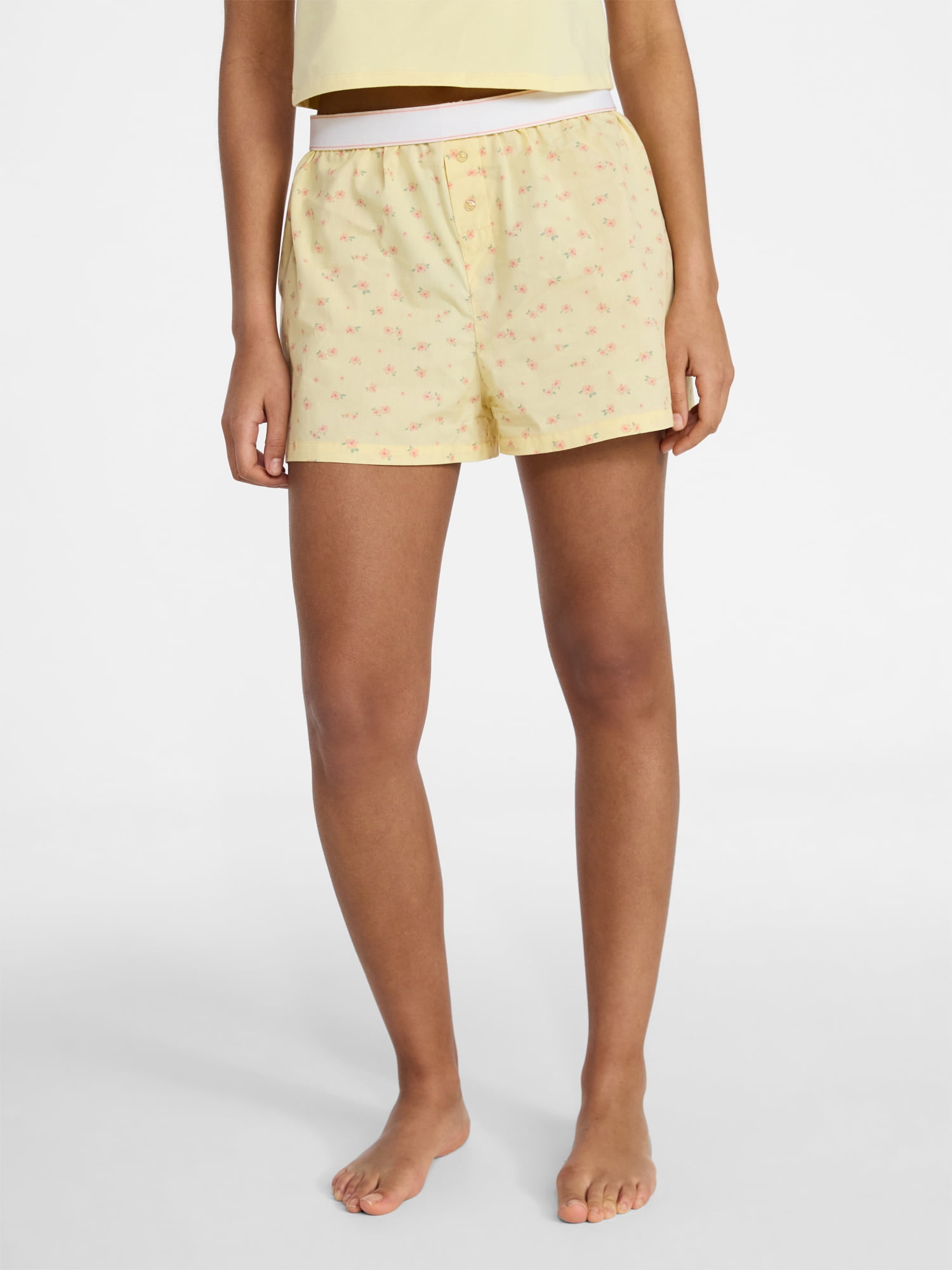 No Boundaries Sleepwear Boxer Shorts, Women's XS-XXL