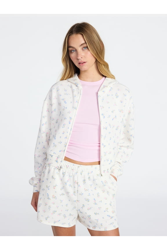 Boxy Zip-Up Hoodie, Women's XXS-XXL