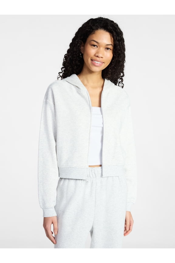 Boxy Zip-Up Hoodie, Women's XXS-XXL