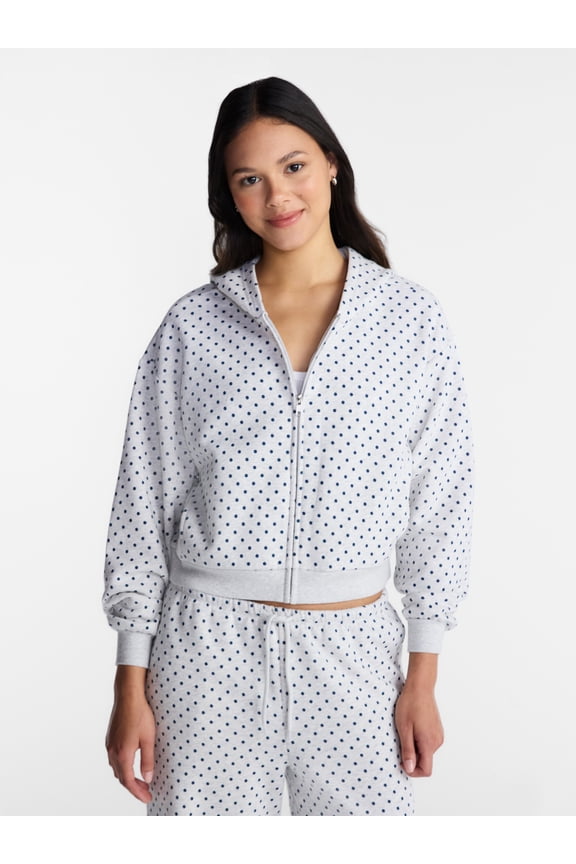 Boxy Zip Up Hoodie, Women's XXS-XXL