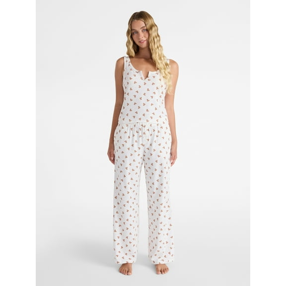 No Boundaries Sleepwear Brami and Pants Set, 2-Piece Women’s