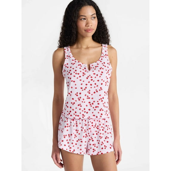 No Boundaries Sleepwear Brami and Shorts Set, 2-Piece Women’s