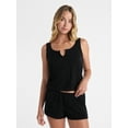 thumbnail image 1 of No Boundaries Sleepwear Brami and Shorts Set, 2-Piece Women’s, 1 of 5
