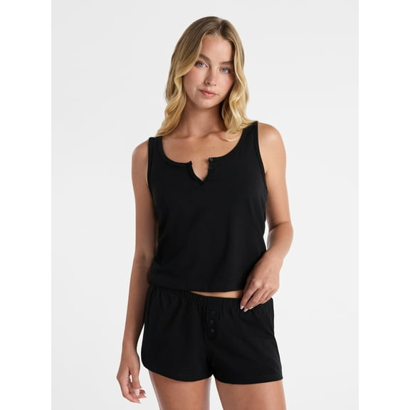 No Boundaries Sleepwear Brami and Shorts Set, 2-Piece Women’s