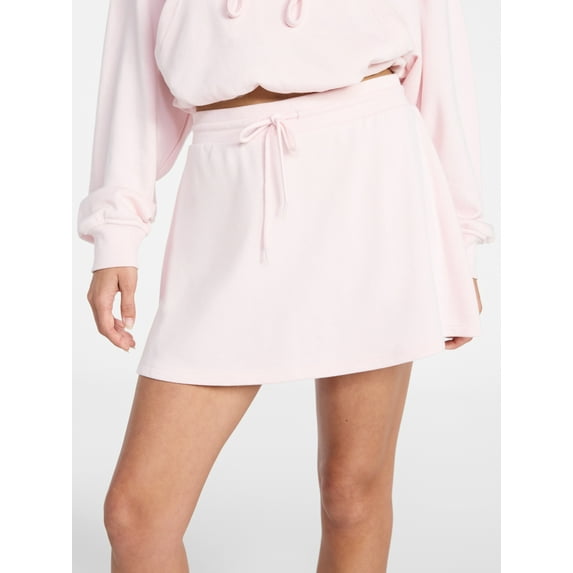 No Boundaries Fleece Drawstring Skort, Women’s Sizes XXS-XXL