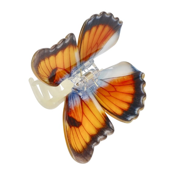 No Boundaries Butterfly Hair Claw Clip, Orange, Women's