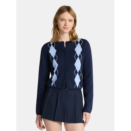 No Boundaries Button-Front Cardigan, Women's