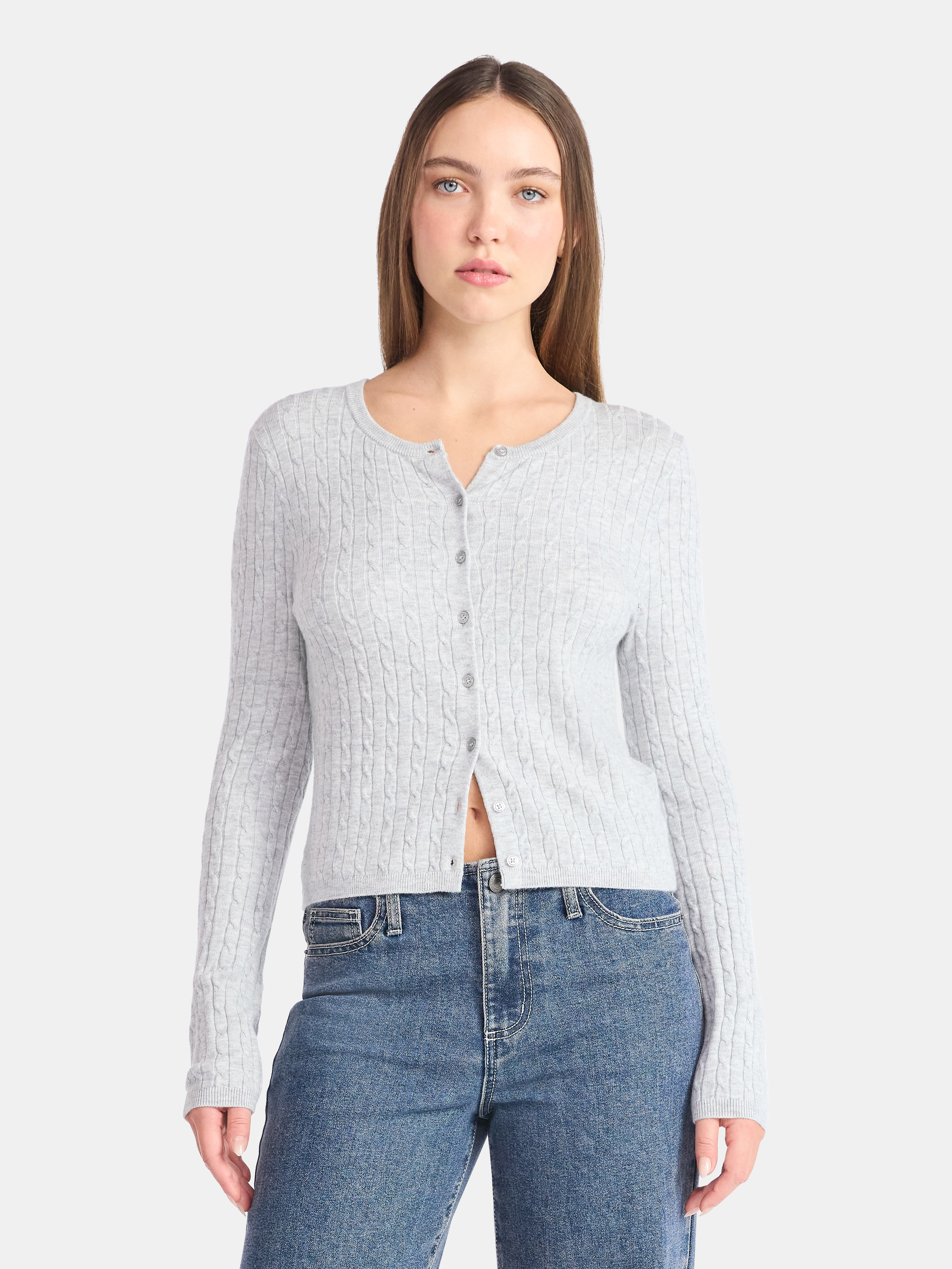 Button-Front Cardigan, Women's
