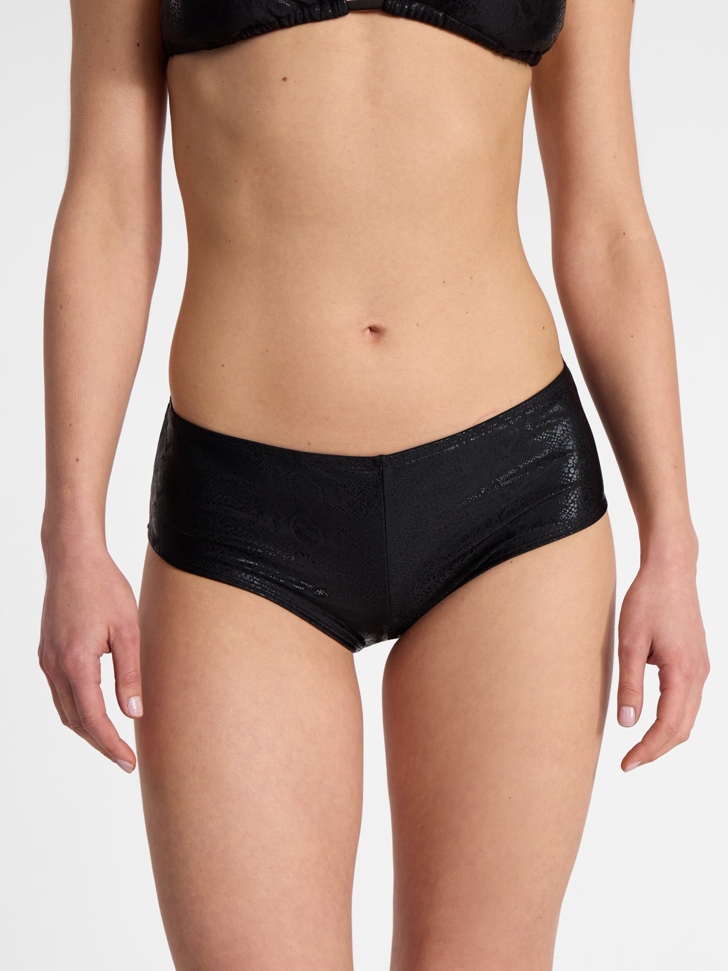 No Boundaries Boyshort Hipster Bikini Bottoms, Women’s