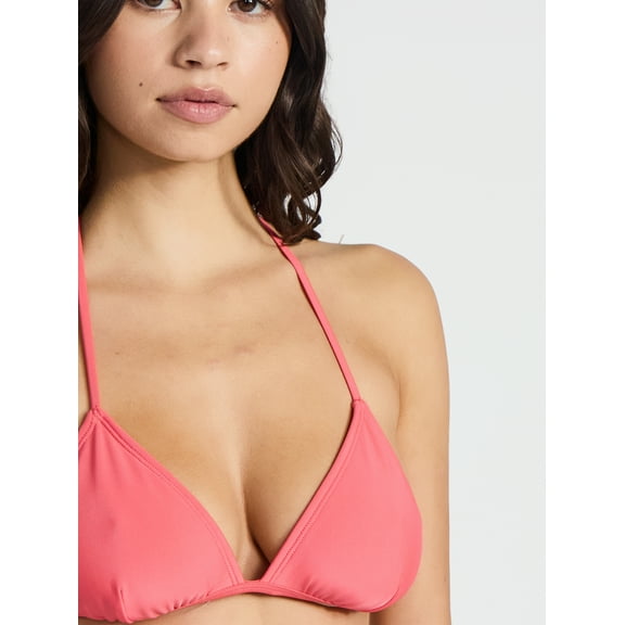 No Boundaries Coral Triangle Bikini Top, Women’s